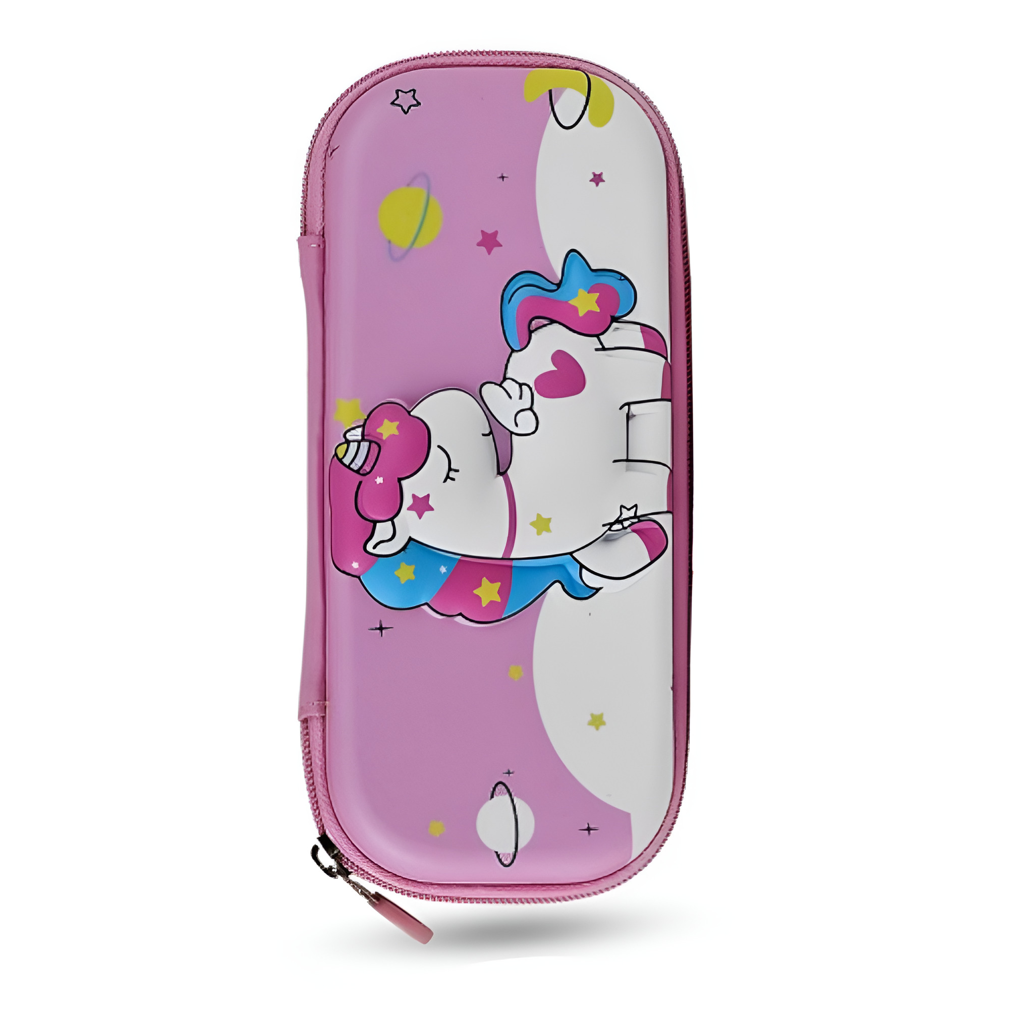 Пенал шкільний для дівчаток Stenson Unicorn 10х22 см Рожевий (R97923)