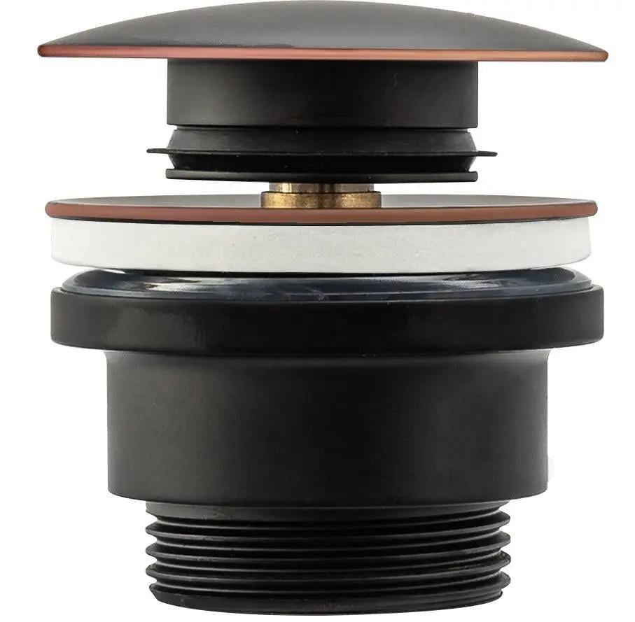 Клапан донный для раковины Rea click-clack Old универсальный Черный (REA-A5218)