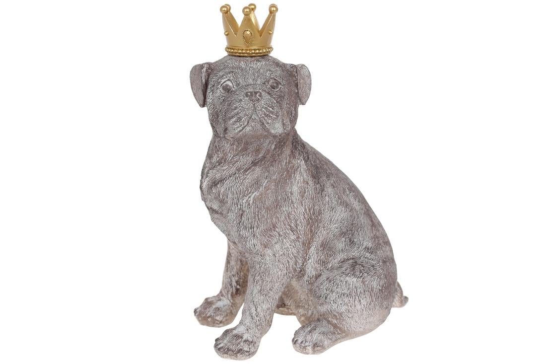 Декоративная статуэтка BonaDi Собака с короной 33 см (450-922)