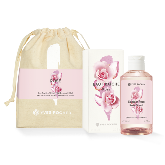 Набор туалетной вода и гель для душа Yves Rocher Свежая роза (83)