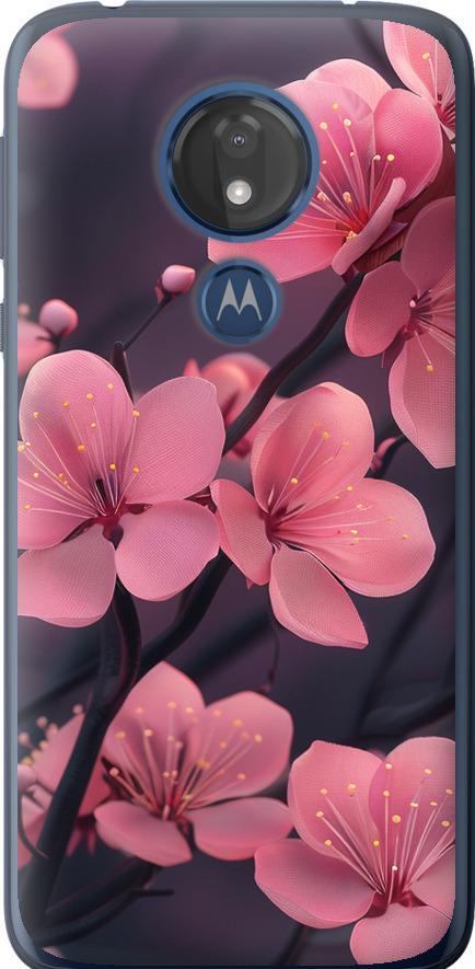 Чехол на Motorola Moto G7 Power Пурпурная сакура (6075u-1657-42517)