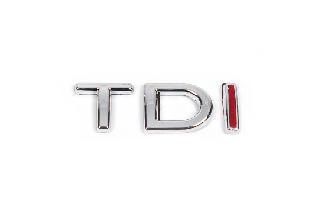Надпись TDI TDхром Iкрасная Davs Auto для Volkswagen Jetta 2006-2011 гг. abs-пластик Хром