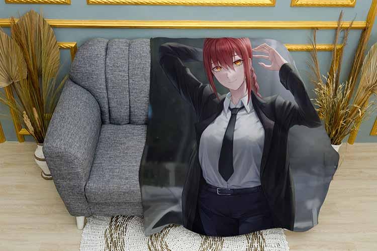 Плед Anime Chainsaw Man плюш двухслойный 135х150 см (113066-2)