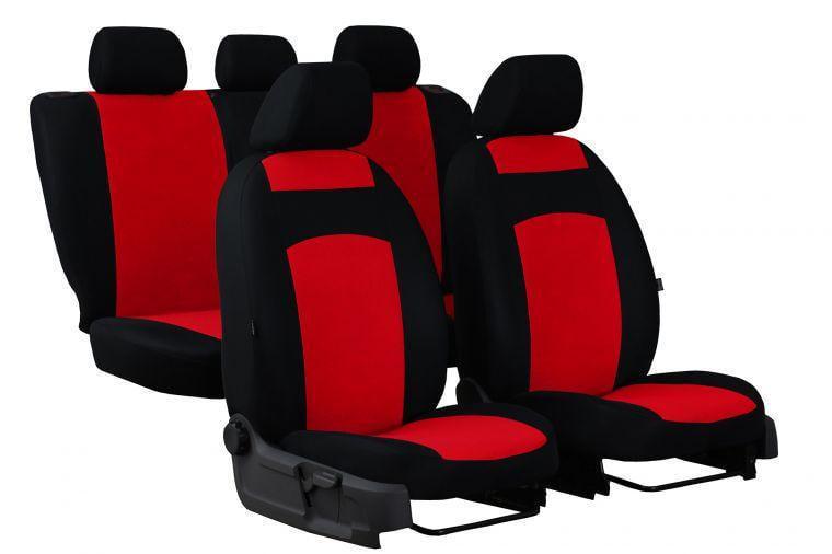 Авточехлы Pok-ter Classic Plus для Renault SANDERO 2012-2020 с красной вставкой (RE12549)