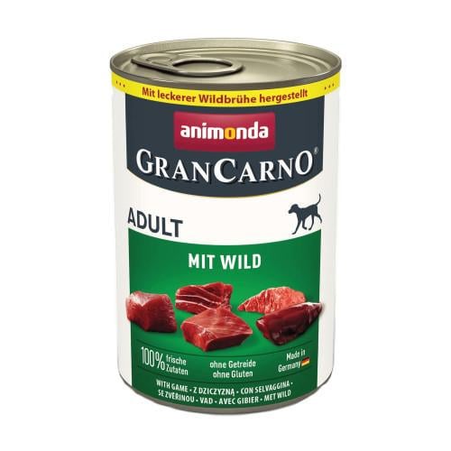 Корм вологий для собак Animonda GranCarno Game з дичиною 400 г Корм вологий для собак Animonda GranCarno Game з дичиною 400 г