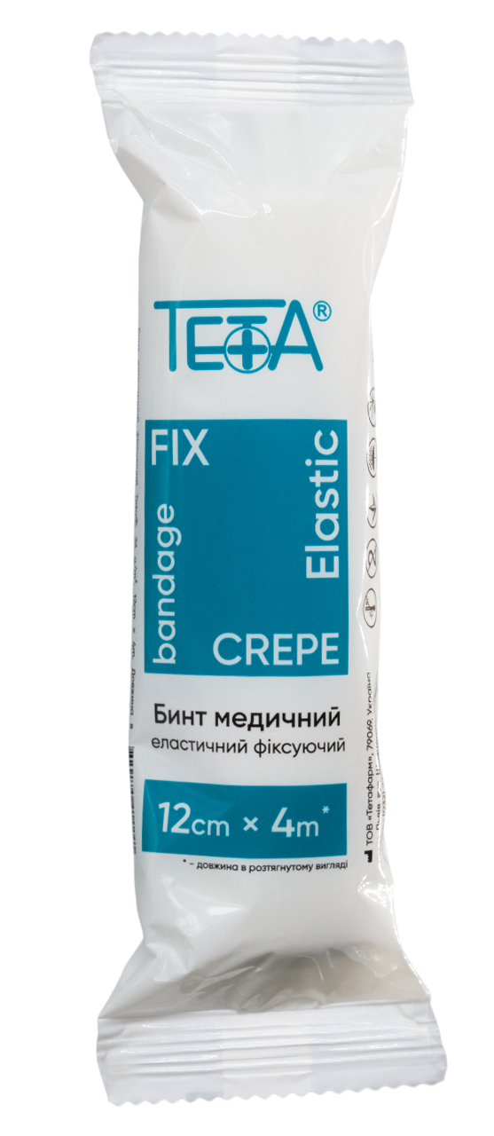 Бинт еластичний фіксуючий Тета 12 см х 4 м (4820185414241)