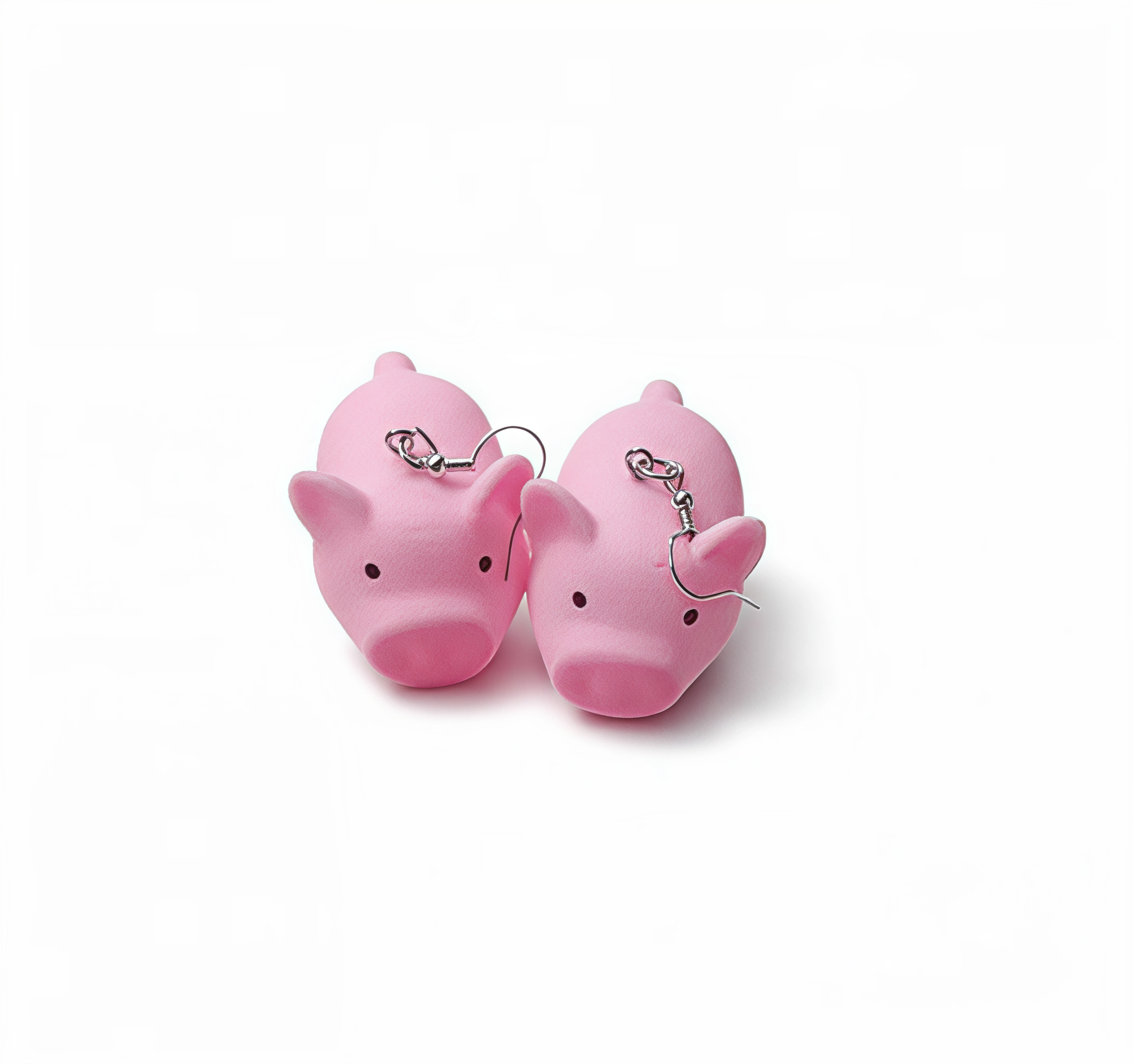 Серьги подвески Поросята Розовый (2566631876)