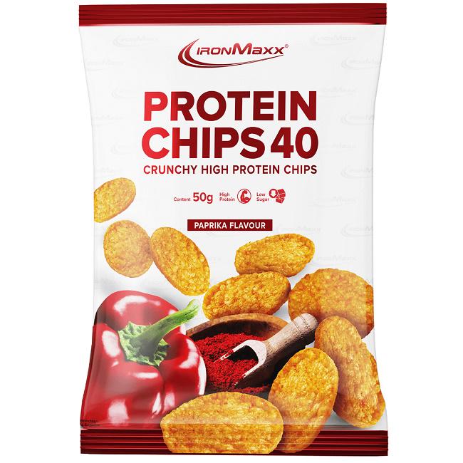 Заменитель питания IronMaxx Protein Chips 40 50 г Паприка