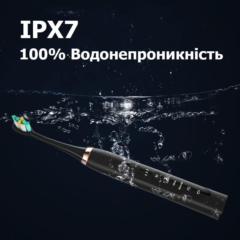 Зубна щітка електрична звукова SG-982 ультравідбілююча 8 насадок 42000 коливань (14070805) - фото 9 Зубна щітка електрична звукова SG-982 ультравідбілююча 8 насадок 42000 коливань (14070805) - фото 9