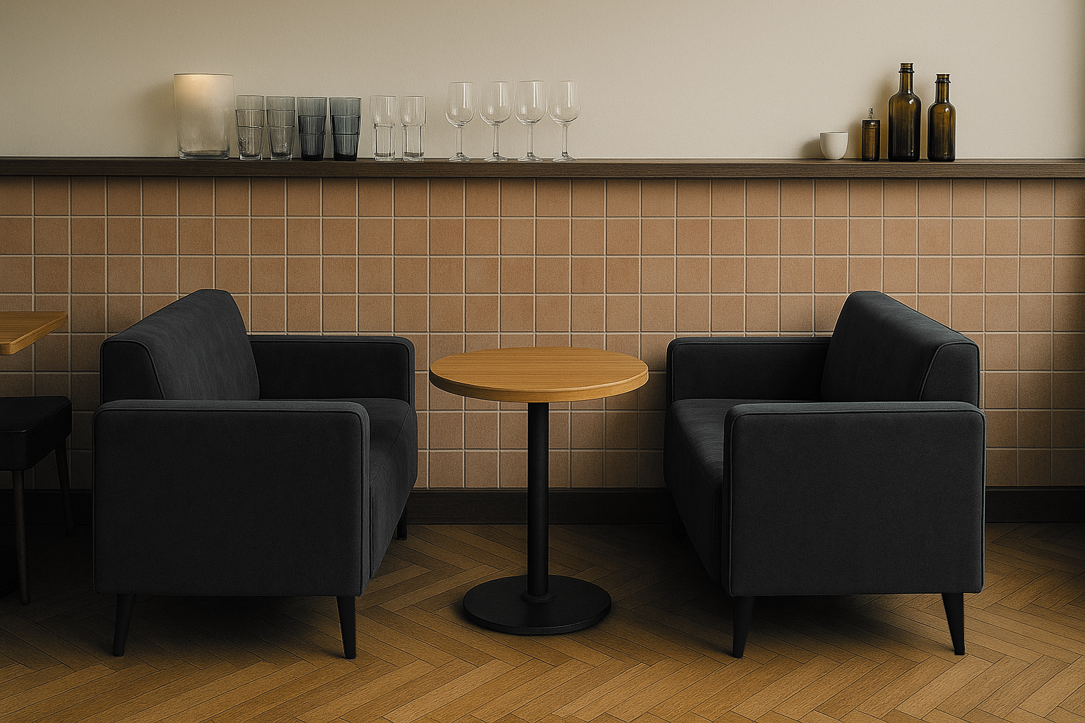 Диван офісний Tobi Sho Тайм з підлокітниками велюр Крокус 1460х680х770 мм Графіт (Графіт/97) - фото 6