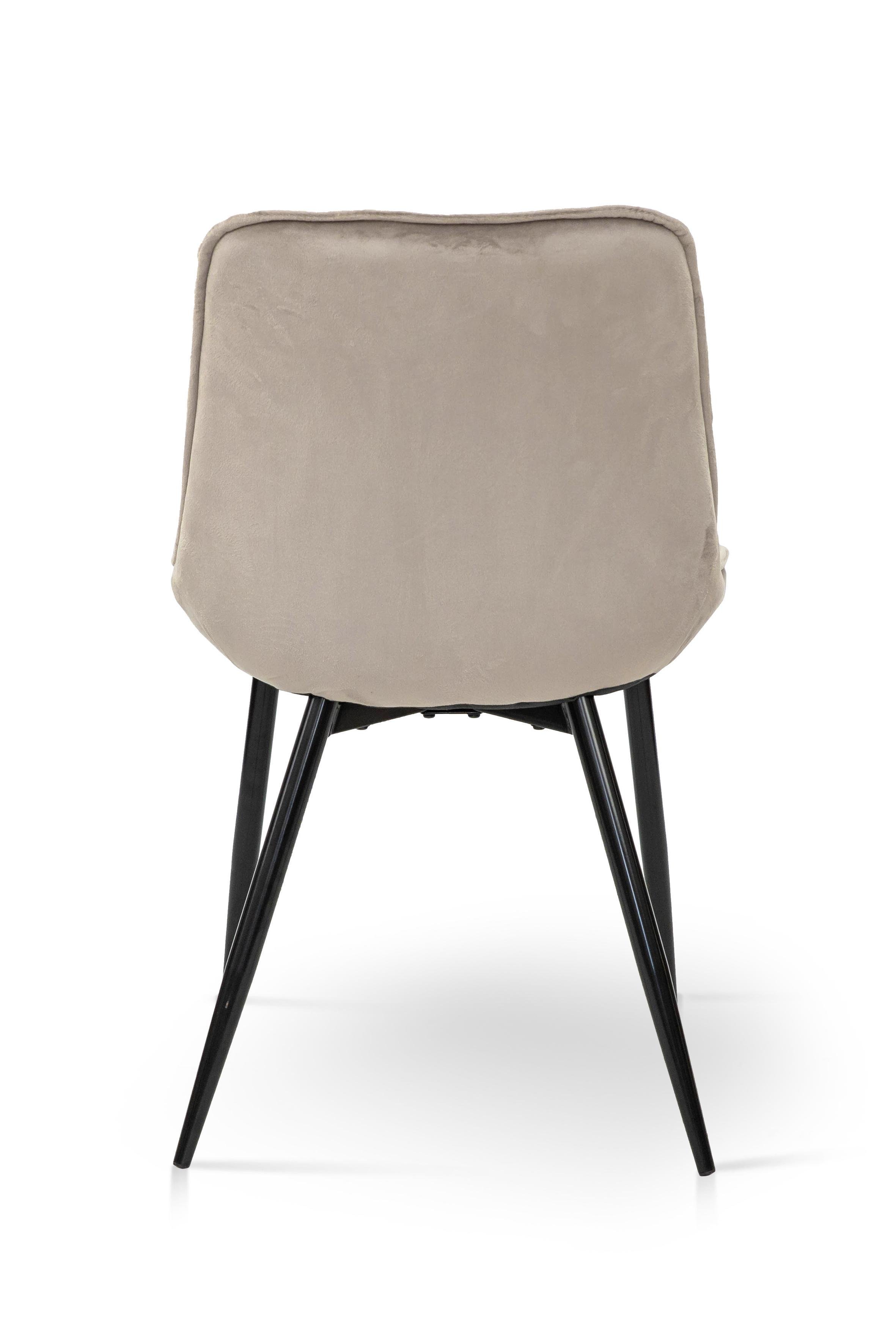 Стілець для кухні та вітальні ГРЕЙС Прадо-R 500х910х580 мм Чорний/Бежевий (GAА0057240) - фото 8 Стілець для кухні та вітальні ГРЕЙС Прадо-R 500х910х580 мм Чорний/Бежевий (GAА0057240) - фото 8