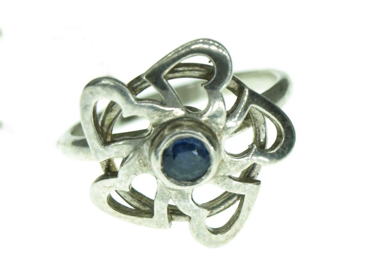 Каблучка зі срібла із сапфіром (2101600270)