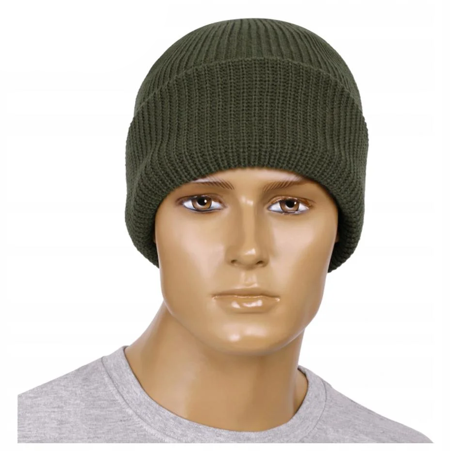Шапка зимняя унисекс Mil-Tec военная с утеплителем Thinsulate Оливковая (2635)