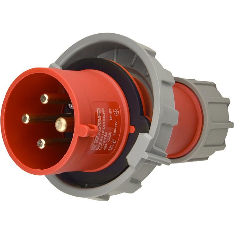 Вилка переносная АСКО-УКРЕМ полиамид серии UCombi 4P 32А IP 67 (A0080010109)