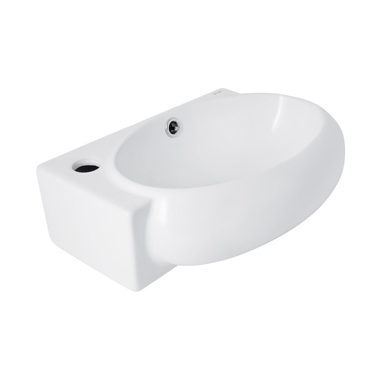 Раковина Qtap Leo 430x285x160 мм White (QT11111008RW)