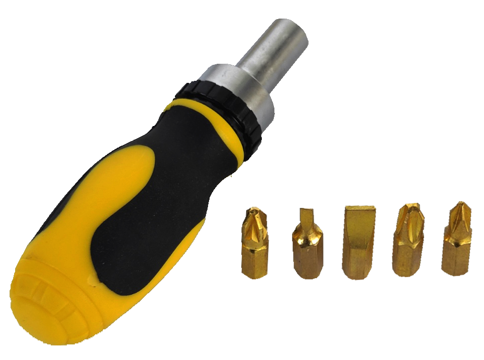 отвертка реверсионная мини 5 ед. (51351)