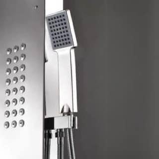 Душова панель Epelli Megacascata Mate B з фіксованою лійкою/масажними форсунками та виливом (2214915365) - фото 6