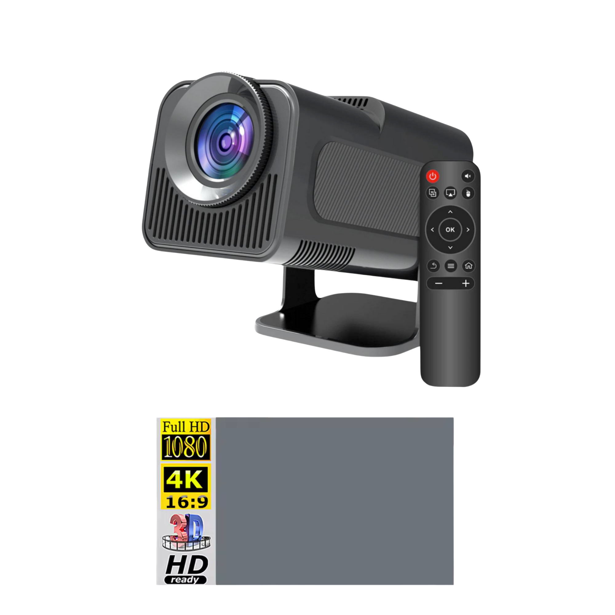 Комплект проектора Magcubic HY320 mini/экран для проектора MIXITO Anti-light 100" 16:9 Gray (26032320) Комплект проектора Magcubic HY320 mini/экран для проектора MIXITO Anti-light 100" 16:9 Gray (26032320)