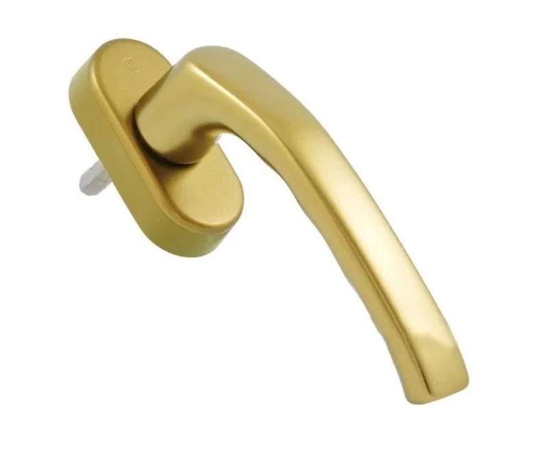 Ручка для металопластикових вікон протизламна HOPPE Штутгарт Secustik Золотий (1045)