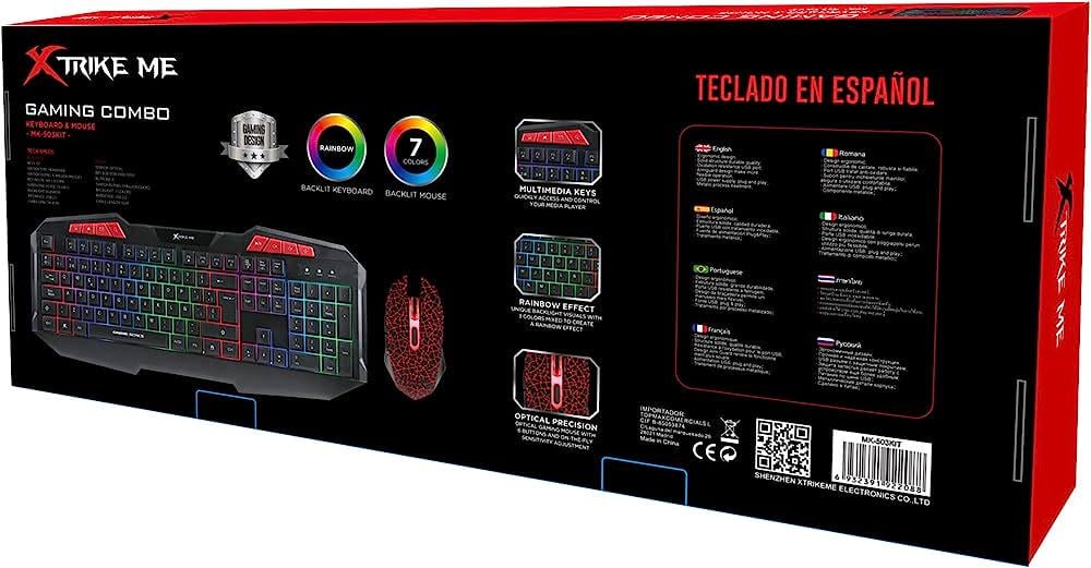 Комплект дротовий Xtrike Мишка та клавіатура з RGB підсвіткою - фото 7