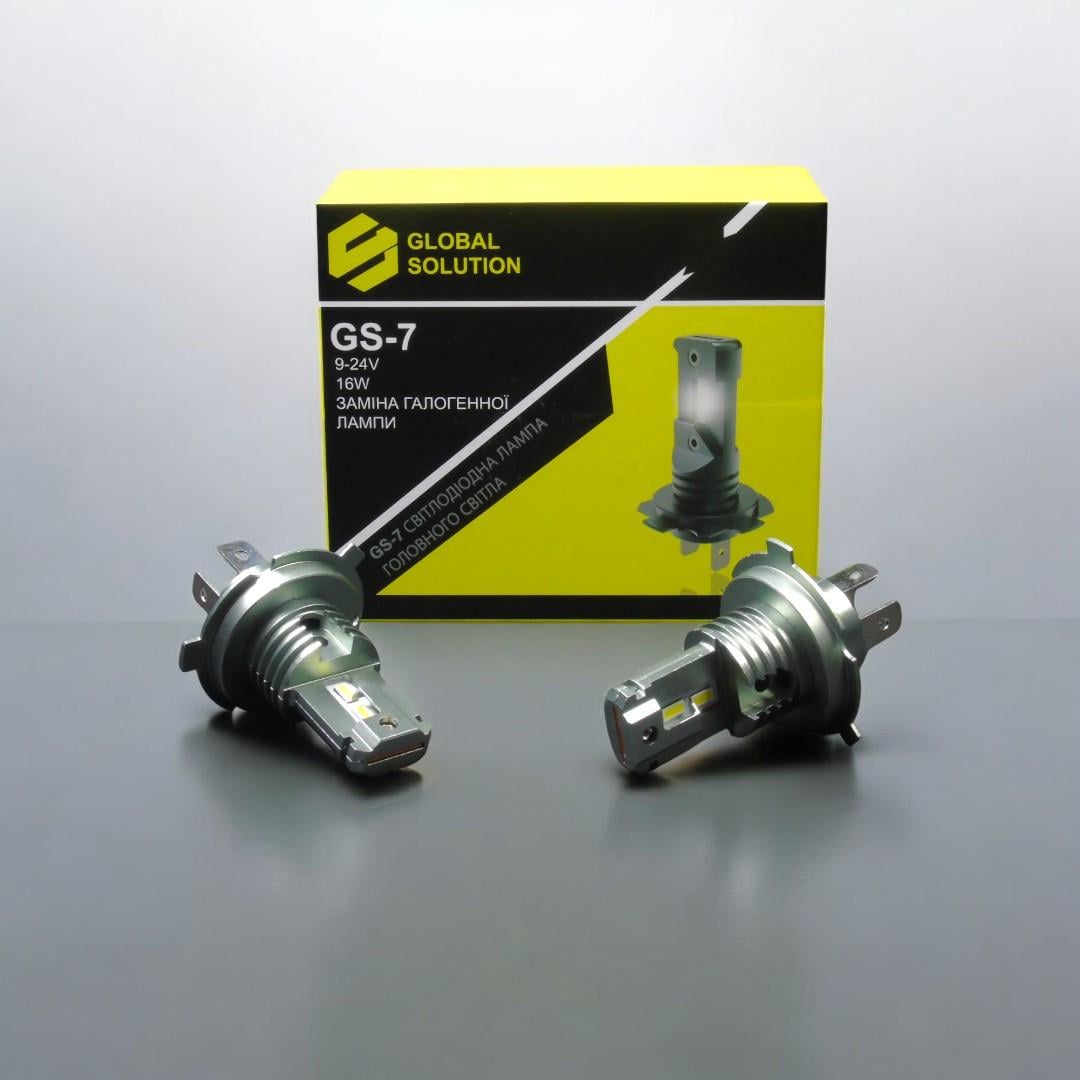 Автомобильная лампа LED GS 7 H4 H/L 24V 16W ​​5000LM 6500K (2954521741)