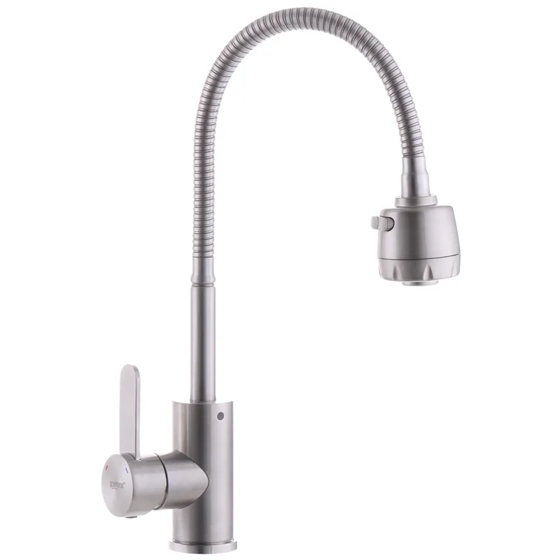 Смеситель для кухни Zerix SAS-011 Reflector из нержавеющей стали SUS304 (ZX3126)