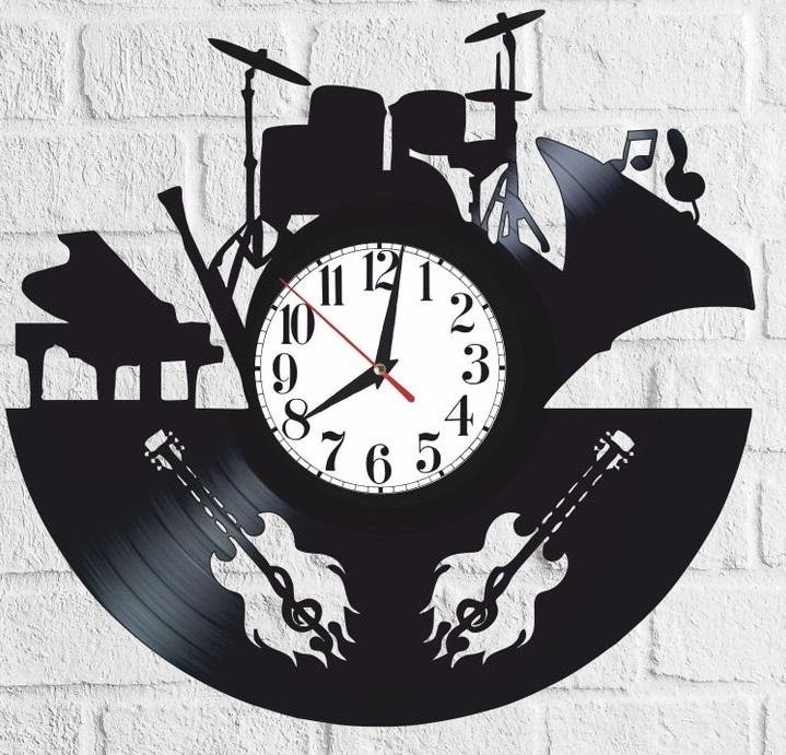 Часы настенные Музыка 2169 из виниловой пластинки