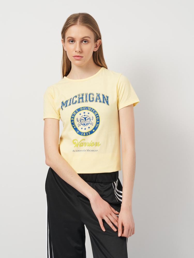 Футболка женская Frekans 73-3034х30 S Желтый (25738609)