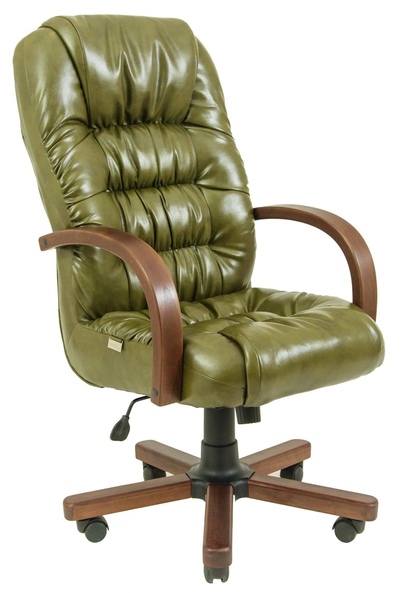 Офисное кресло руководителя Richman Ричард Мадрас Wood М2 AnyFix Оливковый (6013ee3aee03ef61f515df38)