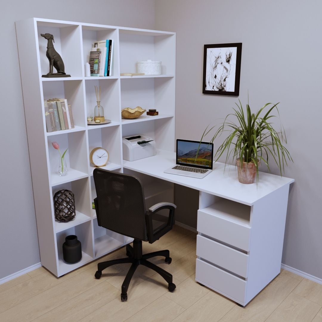 Комп'ютерний стіл Тиса Меблі СП-116 Білий (66731922885e18084d6bd352) Комп'ютерний стіл Тиса Меблі СП-116 Білий (66731922885e18084d6bd352)