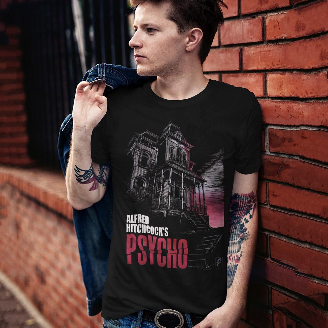 Футболка унисекс Psycho Alfred Hitchcocks 4XL Черный (0000012362)