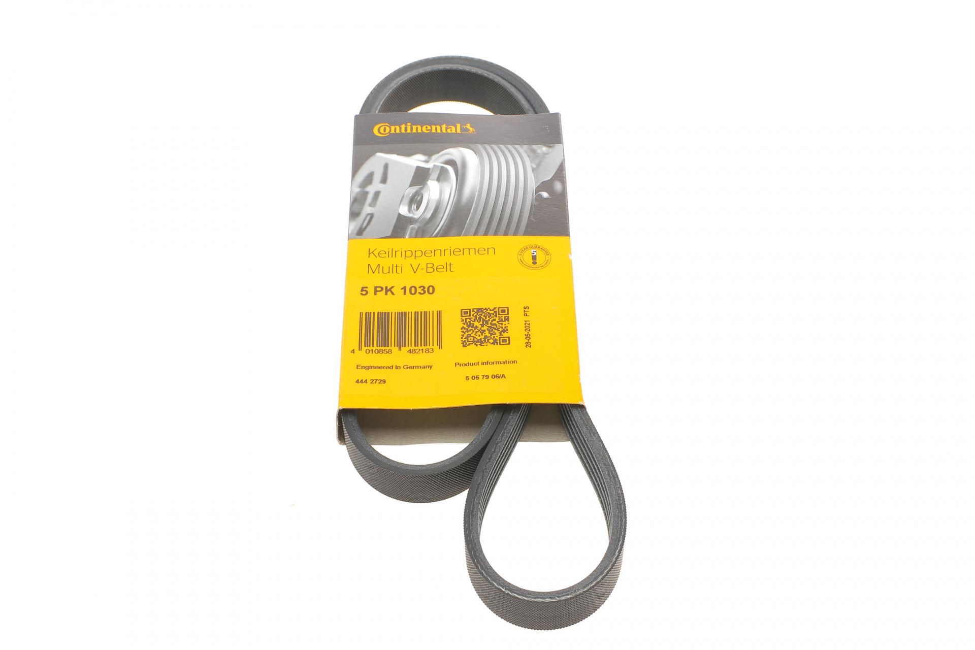 Ремень генератора Continental Mazda 323/626 1.8-2.0 97-02/Opel Astra G/Vectra B/C 2.0/2.2 00-08 (5PK1030)