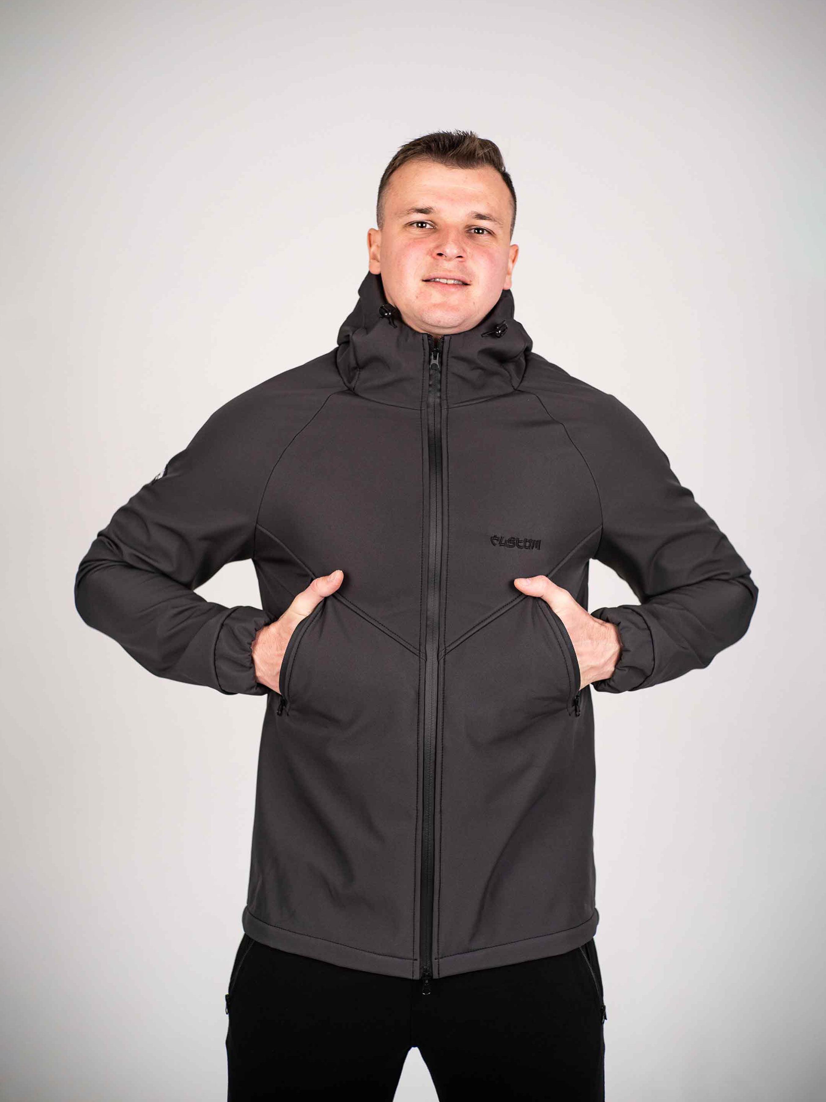 Куртка чоловіча Custom Wear Protection Soft Shell Dark XL Графітовий (2571353)