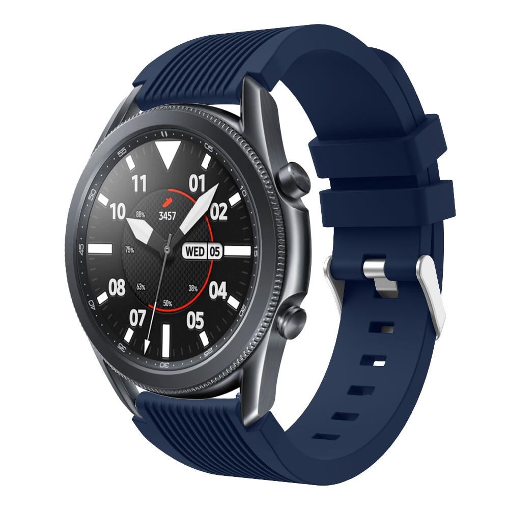 Силиконовый ремешок Watchbands Galaxy для Samsung Galaxy Watch 3 45 мм Синий (WB011GALAXYBLUE345) - фото 3 Силиконовый ремешок Watchbands Galaxy для Samsung Galaxy Watch 3 45 мм Синий (WB011GALAXYBLUE345) - фото 3