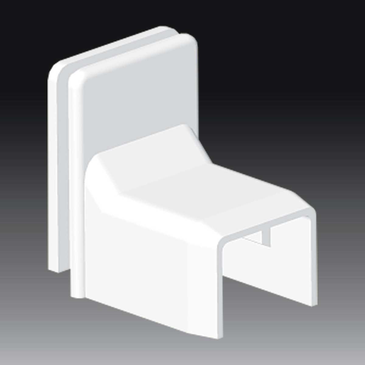 Переходник KOPOS для коробки LK 80x28 ПВХ Белый (8819_HB)