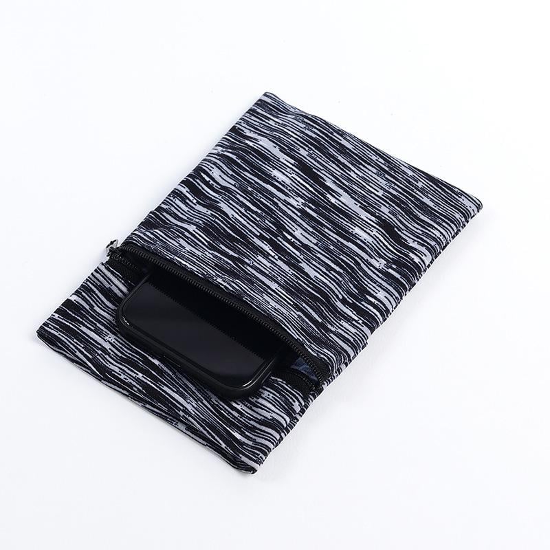 Сумка-чехол для бега на руку LiveUp двойной карман до 7'' Grey-White (55f1389b)
