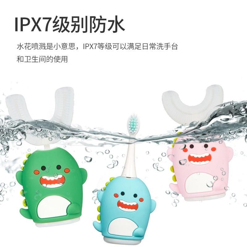 Електрична зубна щітка-капа дитяча ультразвукова типу U із силікону для дітей Блакитний (000402) - фото 4 Електрична зубна щітка-капа дитяча ультразвукова типу U із силікону для дітей Блакитний (000402) - фото 4