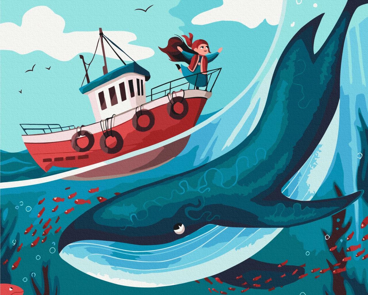 Картина по номерам BrushMe Путь пиратки BS53582 холст на подрамнике 40х50 см (1834794053)