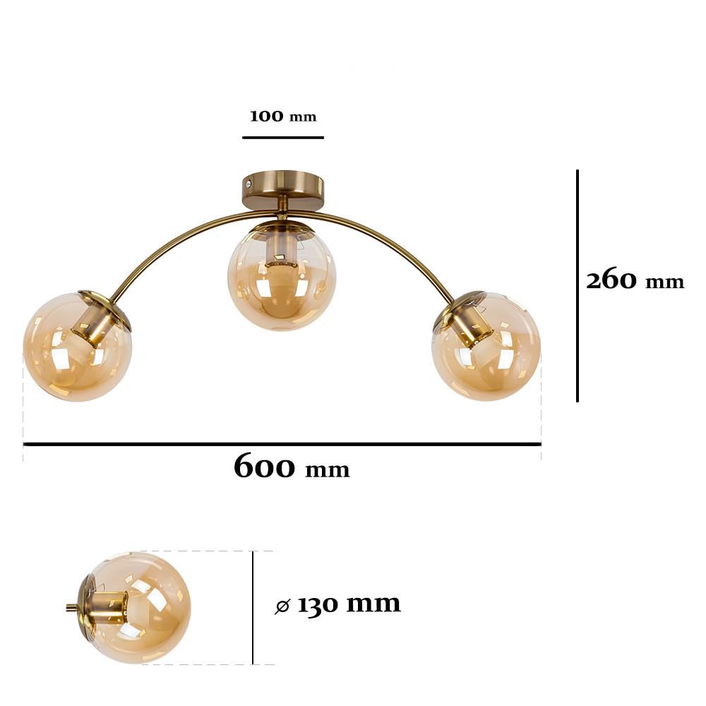 Люстра 7529907-3 BRZ+BR Бронзовый/Коричневый (LVS4763) - фото 2 Люстра 7529907-3 BRZ+BR Бронзовый/Коричневый (LVS4763) - фото 2