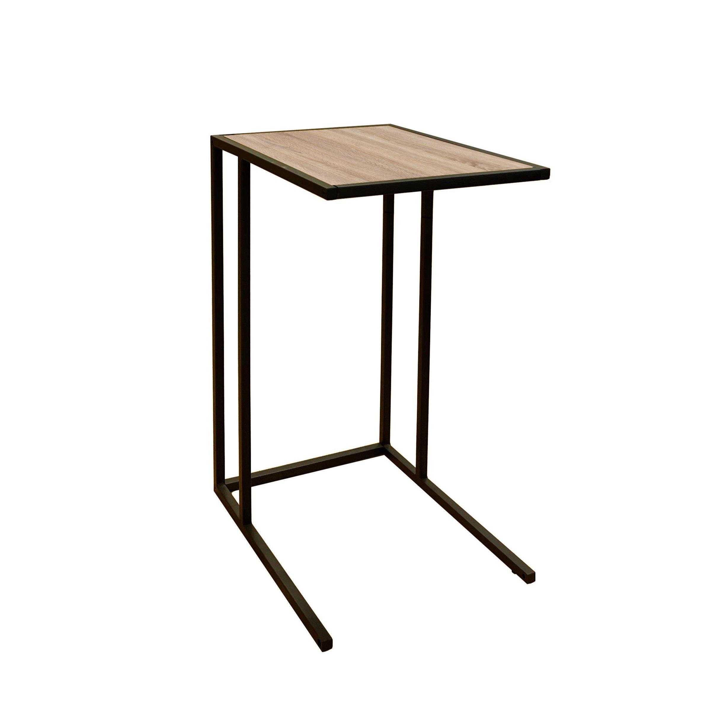 Стол-трансформер журнальный Art in Нead Fiji Double с дополнительной столешницей из ЛДСП Дуб сонома/металл черный (TB06130000030) Стол-трансформер журнальный Art in Нead Fiji Double с дополнительной столешницей из ЛДСП Дуб сонома/металл черный (TB06130000030)