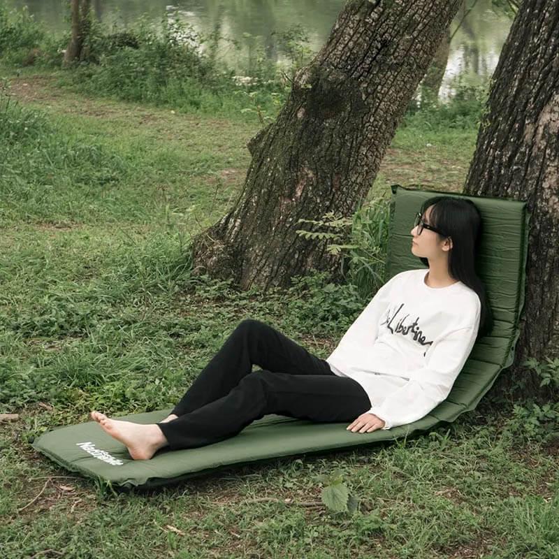 Самонадувной коврик Naturehike NH20DZ003 50 мм темно-зеленый 200 см (6927595773680) - фото 6