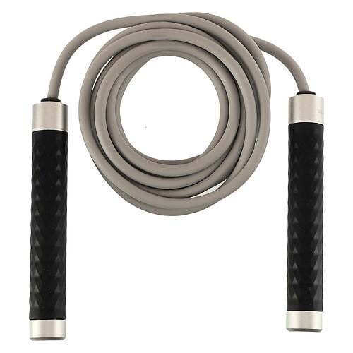 Скакалка скоростная Zelart FI-4879 с подшипником/силиконовым жгутом и грузами 3 м d 7 мм Черный (32511258)