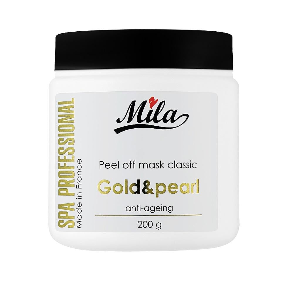 Маска альгинатная Mila Peel Off Mask Enjoy Gold с золотом и жемчугом против морщин 200 г (3702261214208)