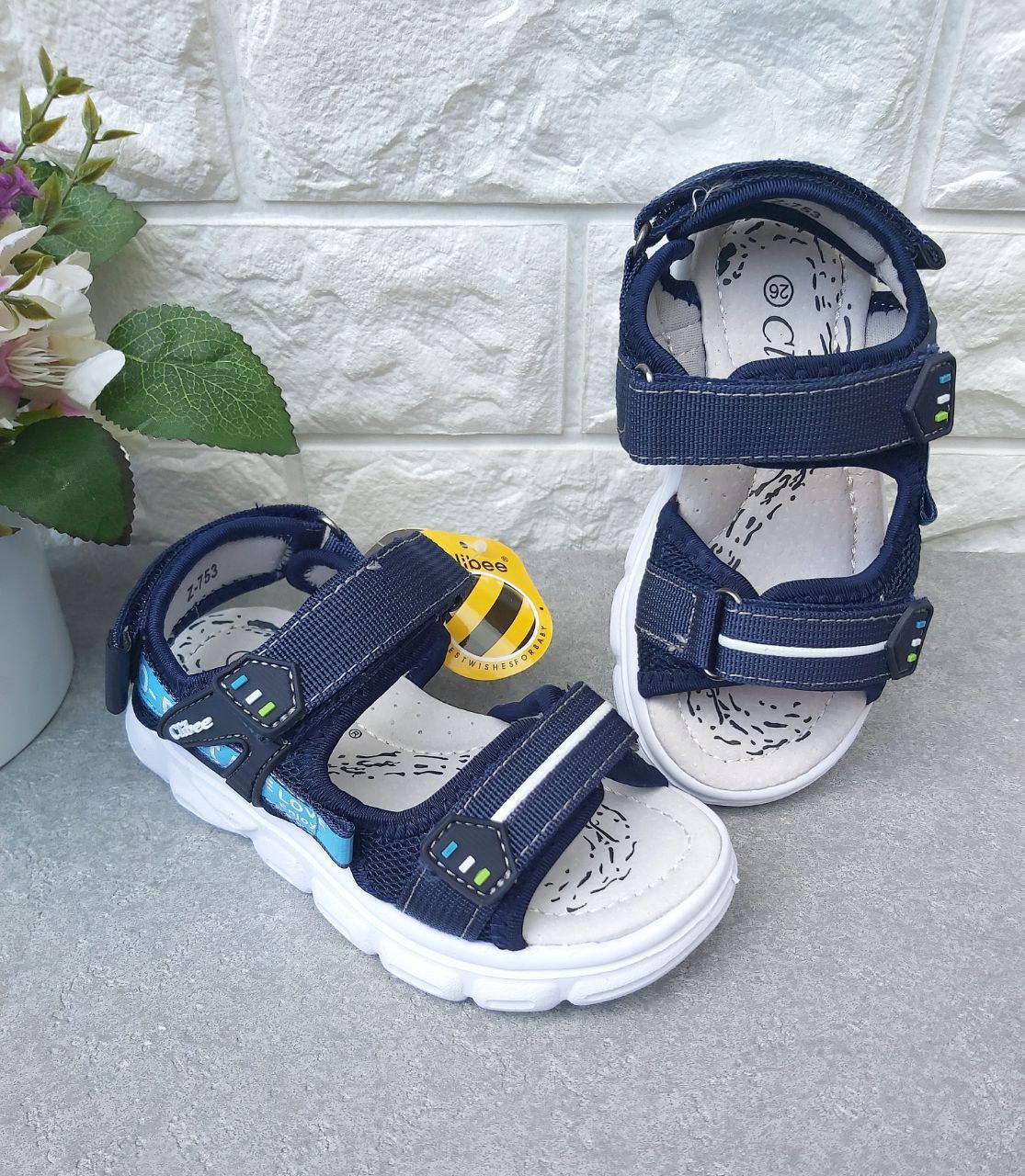 Босоножки для мальчика Clibee 943 р. 26 16,7 см Синий (943)