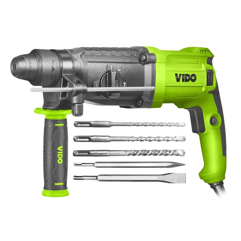 Перфоратор Vido WD011320026 2.6 Дж 800 Вт (27563495) - фото 2 Перфоратор Vido WD011320026 2.6 Дж 800 Вт (27563495) - фото 2