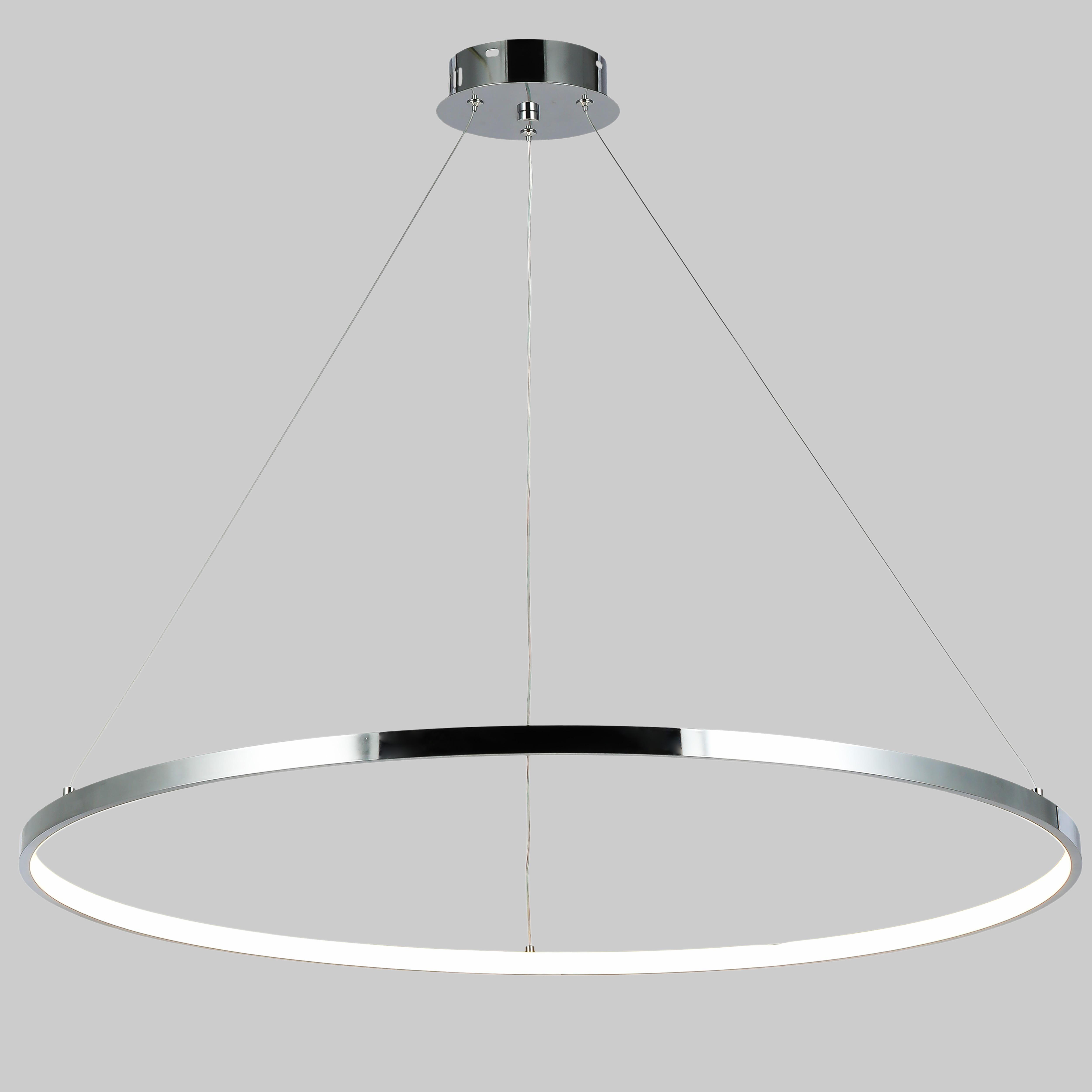 Люстра Circle кольцевая 60W 80 см Серебряный/Хром (52-9832-1 CHROME)