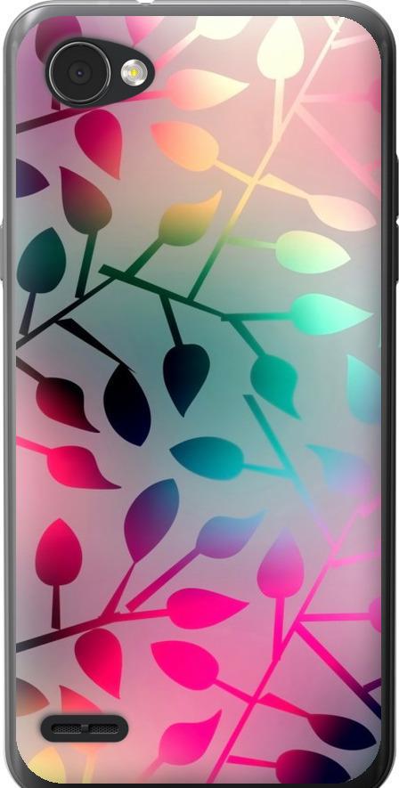 Чехол на LG Q6 Листья (2235u-1094-42517)