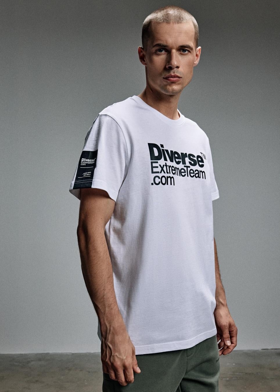 Футболка мужская Diverse DEXT LOGO 245 M Белый (5905384050106)