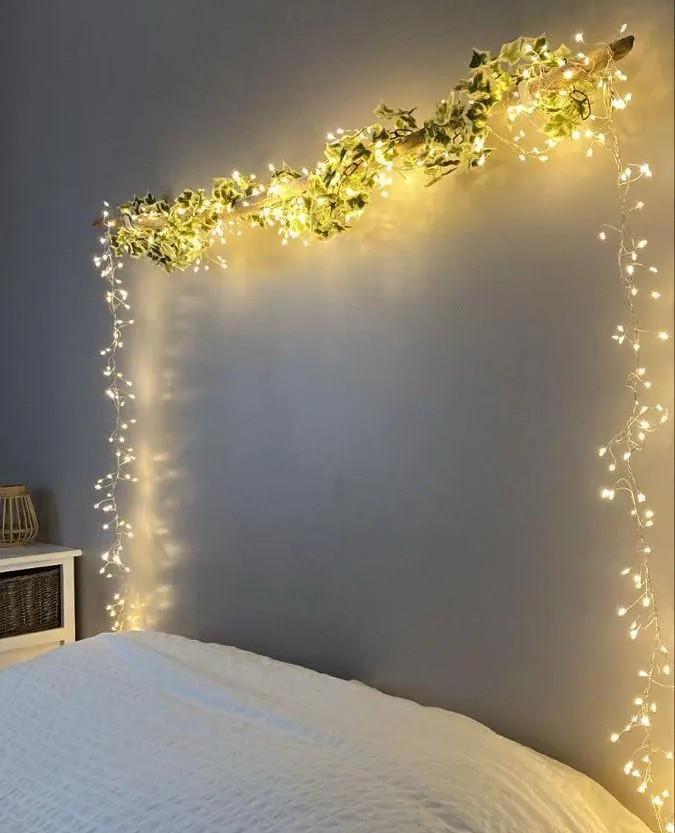 Гирлянда нить Хвойная лапа 9 м 300 LED от USB 8 режимов с пультом Теплый белый - фото 6