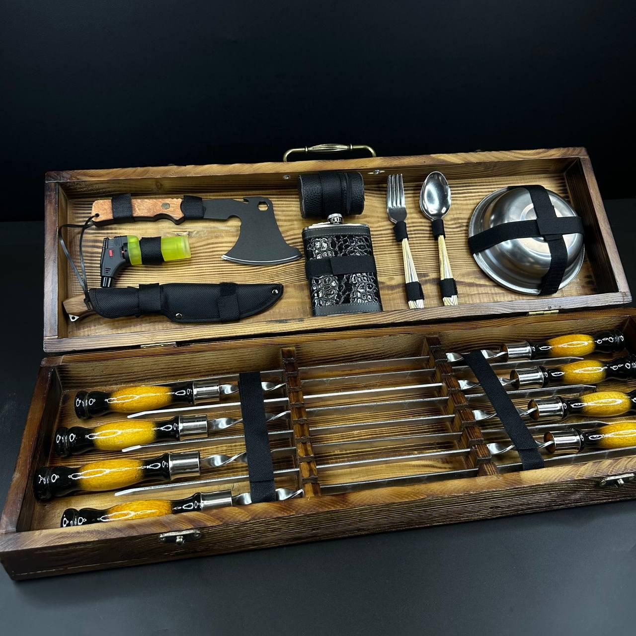 Набор шампуров в кейсе Гриль-Profi №2